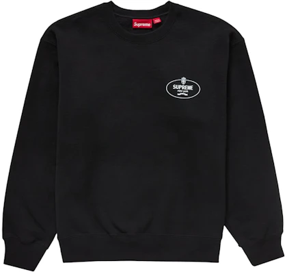 Supreme Crest Crewneck (FW24) Hitam Order Supreme Crest Crewneck (FW24) Hitam