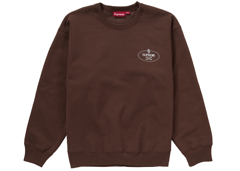 Supreme Crest Crewneck (FW24) Brown