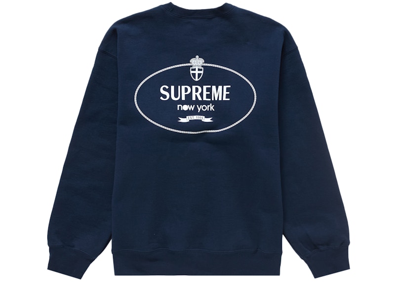 Supreme Crest Crewneck (FW24) Navy