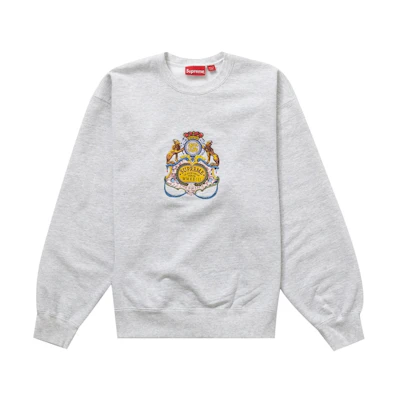 Supreme Crest Crewneck Ash Grey