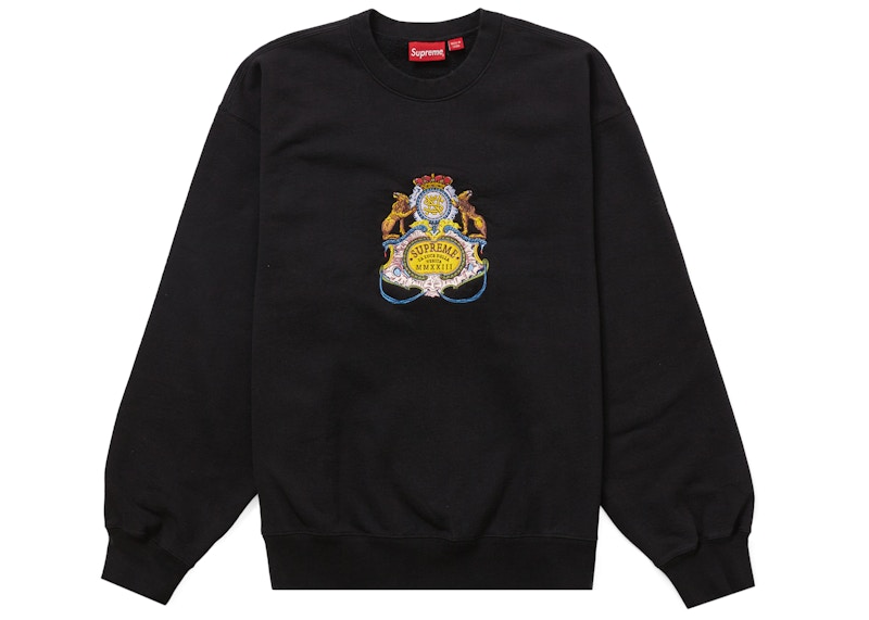 Supreme Crest Crewneck Black