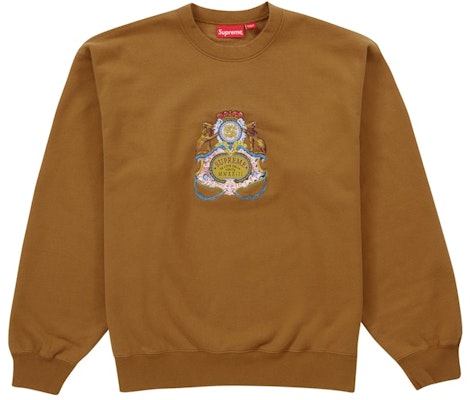 Supreme 徽章圓領衫 深芥末色 Buy Supreme 徽章圓領衫 深芥末色
