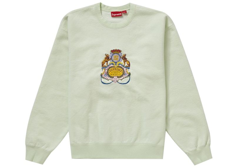 Supreme Crest Crewneck Light Green