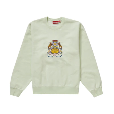 Supreme Crest Crewneck Light Green