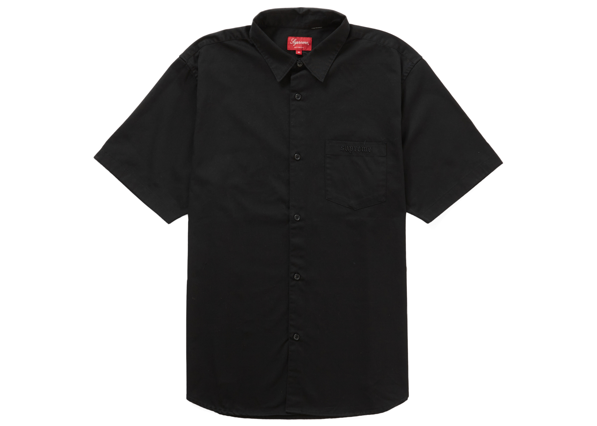 Supreme Croc Patch S/S Work Shirt Black - Novelship
