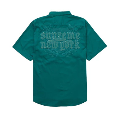 Supreme Croc Patch S/S Work Shirt Teal