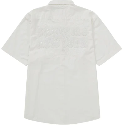 Supreme Croc Patch Kemeja Kerja Lengan Pendek Putih Buy Supreme Croc Patch Kemeja Kerja Lengan Pendek Putih