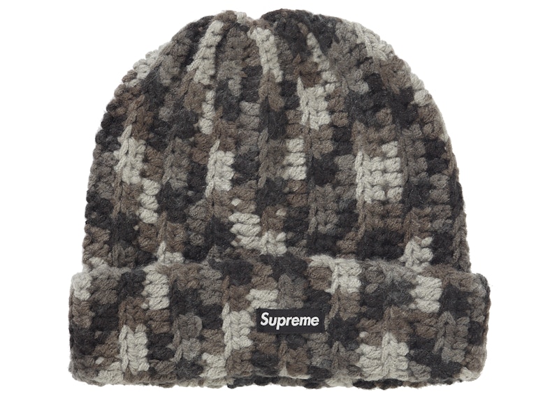 Buy Supreme Crochet Beanie Black - Novelship
