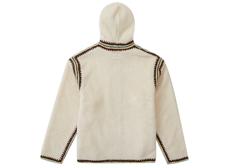 Supreme Crochet Edge Hooded Zip Up Top White 圖 2