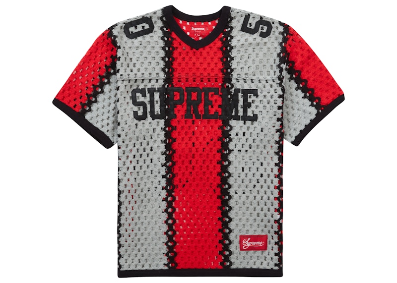 Supreme Crochet Football Jersey Black