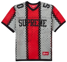 Supreme Crochet Football Jersey Black Supreme Crochet Football Jersey Black