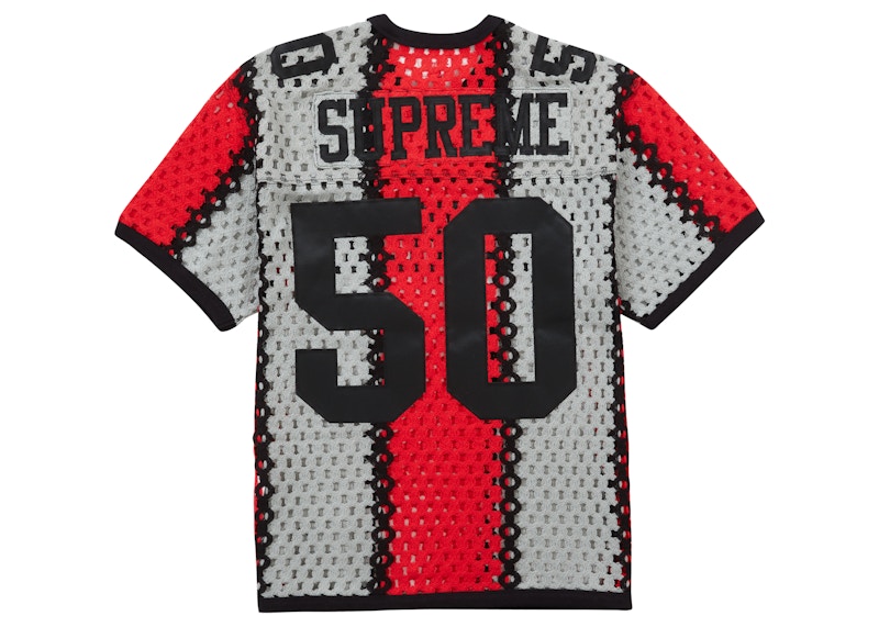 Order シュプリーム クロシェフットボールジャージー (黒)
