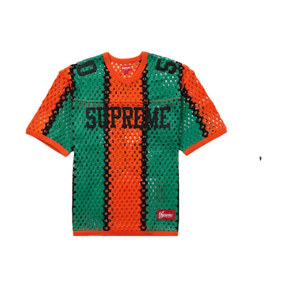 Supreme Crochet Football Jersey Orange
