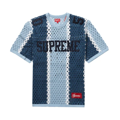 Supreme Crochet Football Jersey Slate