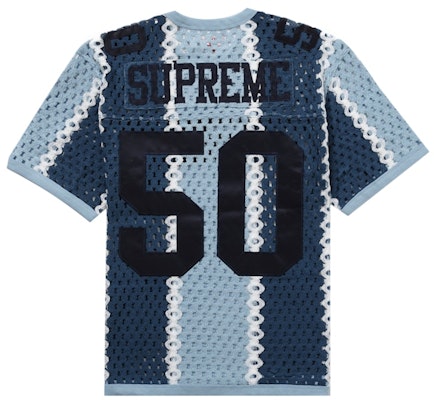 Supreme Jersi Bola Crochet Slate Order Supreme Jersi Bola Crochet Slate