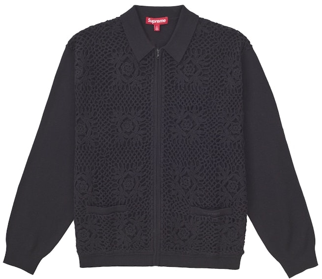 supreme-crochet-zip-up-cardigan-black