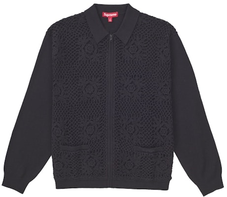 Chaqueta de Punto con Cremallera Supreme Negra. Buy Chaqueta de Punto con Cremallera Supreme Negra.