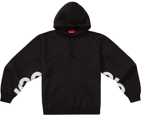 Supreme Baju Sejuk Hooded Hitam Panel Terpotong Order Supreme Baju Sejuk Hooded Hitam Panel Terpotong