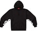 Order Supreme Baju Sejuk Hooded Hitam Panel Terpotong