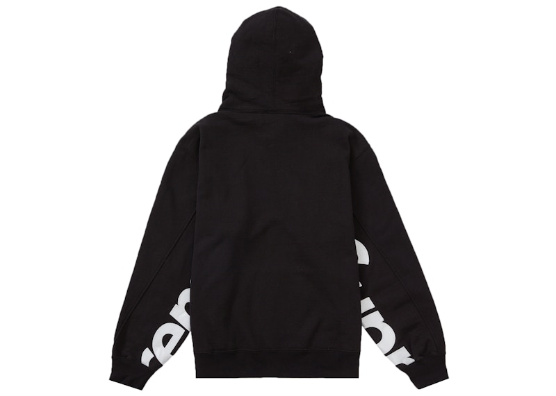 Lookbook Supreme Baju Sejuk Hooded Hitam Panel Terpotong