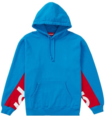 Supreme Hoodie Panel Potong Biru Cerah Buy Supreme Hoodie Panel Potong Biru Cerah
