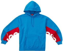 Supreme Hoodie Panel Potong Biru Cerah Order Supreme Hoodie Panel Potong Biru Cerah