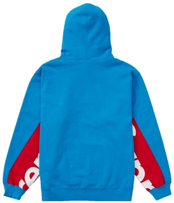 Supreme Cropped Panels Hooded Sweatshirt Bright Blue Lookbook Supreme Cropped Panels Hooded Sweatshirt Bright Blue