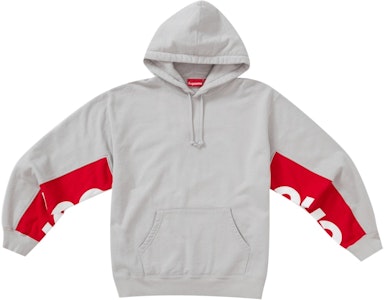 Supreme Hoodie Panel Pendek Abu-abu Order Supreme Hoodie Panel Pendek Abu-abu