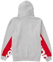 至高無上拼接設計連帽灰色短款運動衫 Lookbook 至高無上拼接設計連帽灰色短款運動衫