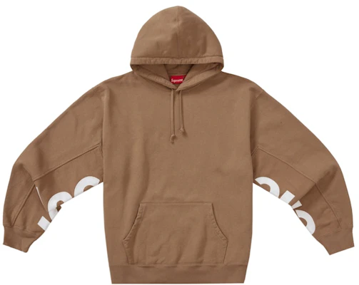 Supreme Cropped Panels Hooded Sweatshirt Light Brown Order Supreme Cropped Panels Hooded Sweatshirt Light Brown