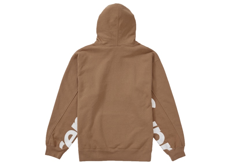 Supreme Cropped Panels Hooded Sweatshirt Light Brown 圖 3