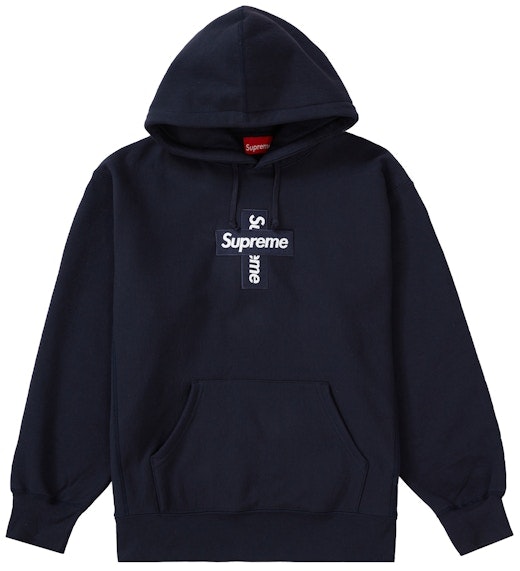 supreme-cross-box-logo-hooded-sweatshirt-navy