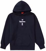 Supreme Cross Box Logo Hooded Sweatshirt Navy Supreme Cross Box Logo Hooded Sweatshirt Navy