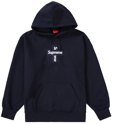 Sudadera con Capucha Supreme Cross Box Logo Azul Marino Buy Sudadera con Capucha Supreme Cross Box Logo Azul Marino