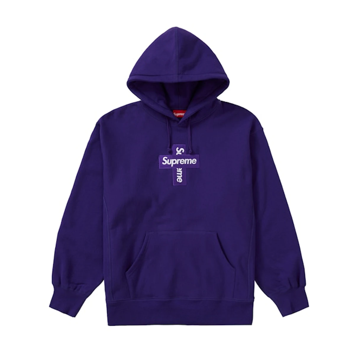 Buy Supreme Cross Box Logo Hooded Sweatshirt Purple Novelship