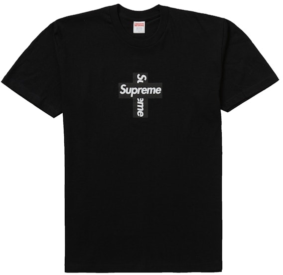 supreme-cross-box-logo-tee-black
