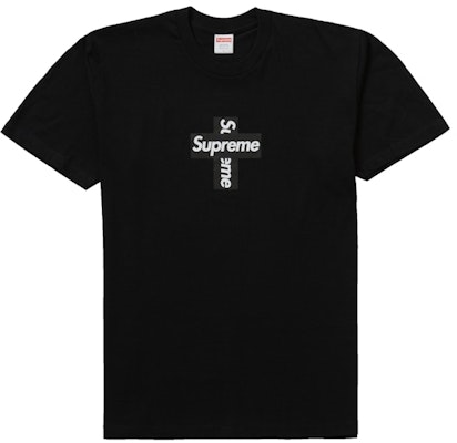 Buy Supreme Cross Box Logo Tee Black Novelship