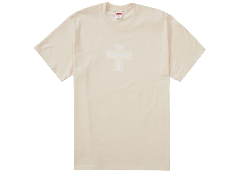 Buy Supreme 交叉盒子標誌T恤 自然色