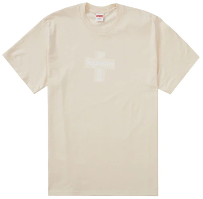 Supreme 交叉盒子標誌T恤 自然色 Buy Supreme 交叉盒子標誌T恤 自然色