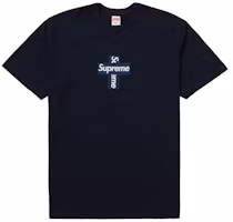 Supreme Cross Box Logo Tee Navy
