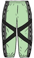 Supreme Cross Paneled Track Pant Mint