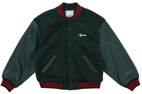 Chaqueta Varsity Supreme Cross Verde Oscuro Buy Chaqueta Varsity Supreme Cross Verde Oscuro