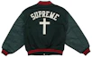 Lookbook Chaqueta Varsity Supreme Cross Verde Oscuro