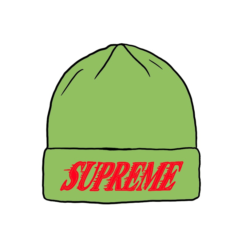 Supreme Crossover Beanie Lime