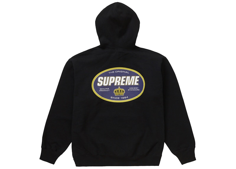 Supreme Crown Hooded Sweatshirt Black