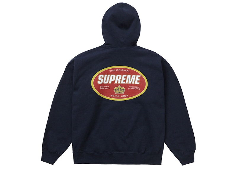 Supreme Crown Hooded Sweatshirt Navy