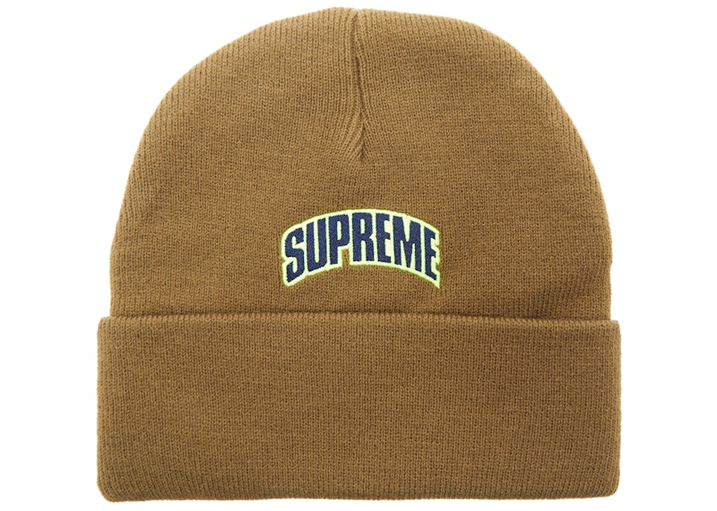 Supreme Crown Logo Beanie Olive