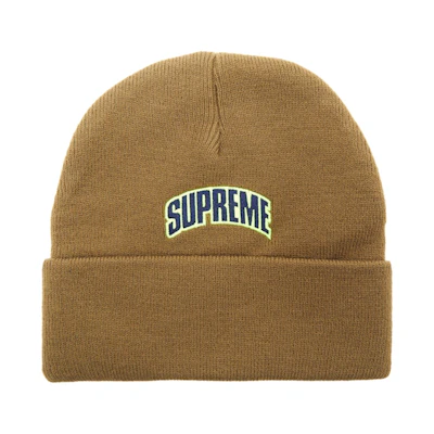 Supreme Crown Logo Beanie Olive