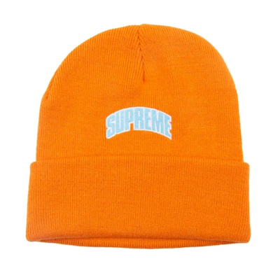 Supreme Crown Logo Beanie Orange