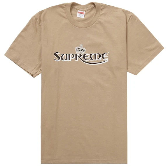 supreme-crown-tee-khaki